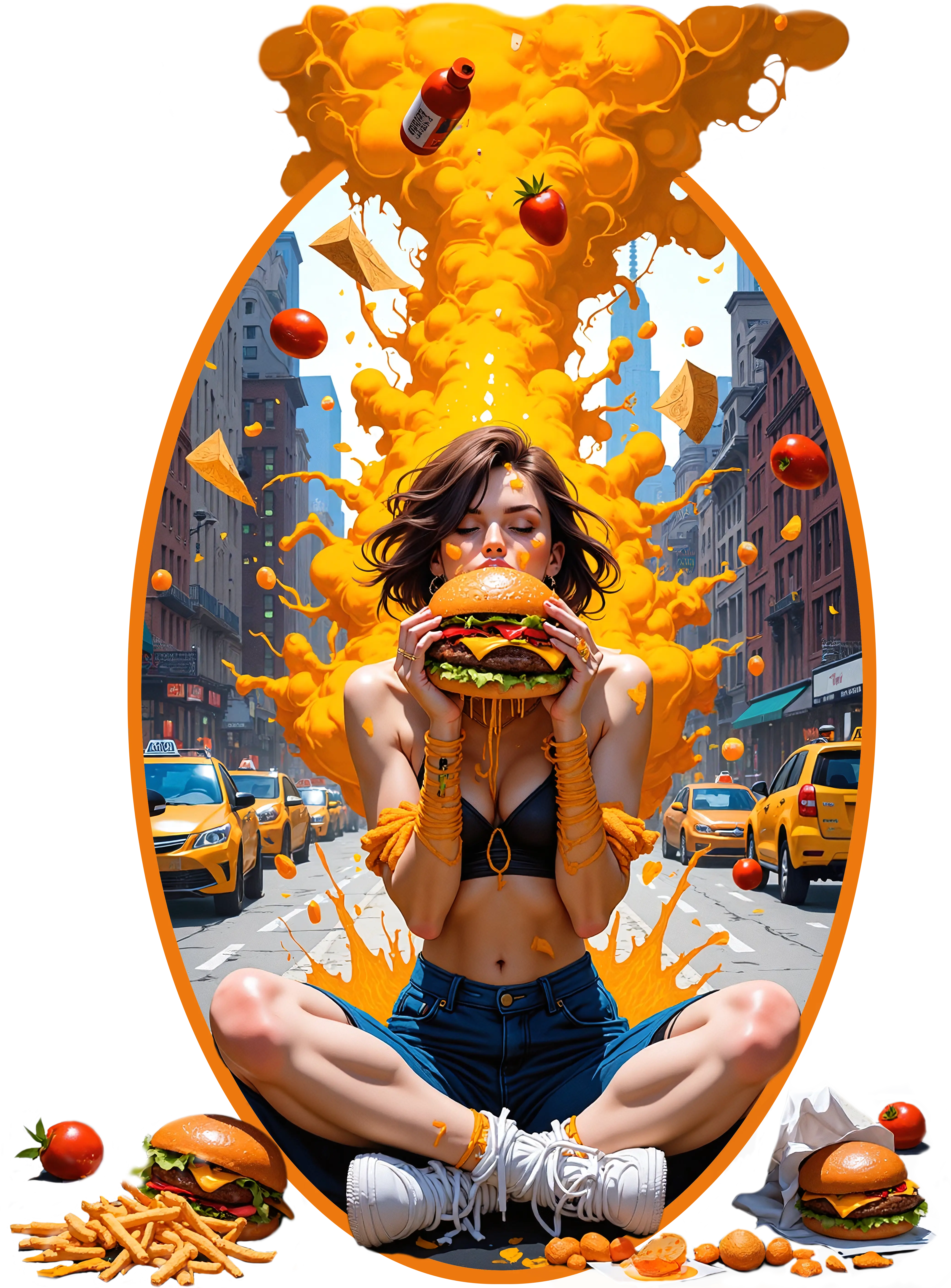 Burger Bombshell: Flavor Explosion in the City